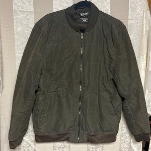🔥Last Chance🔥Arizona Men's Olive Green Bomber Jacket Full Zip Size Large